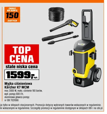 Myjka ciśnieniowa Kärcher K7 WCM promocja w OBI