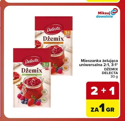 Mieszanka żelująca uniwersalna Dżemix 2:1 Delecta promocja w Carrefour Market