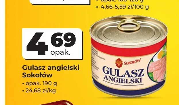 Gulasz angielski Sokołów promocja w Odido