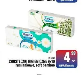 Chusteczki higieniczne Regina rumiankowe promocja w Tomi Markt