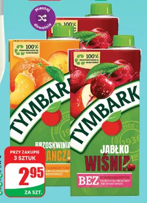 Napój niegazowany Tymbark jabłko wiśnia promocja w Dino