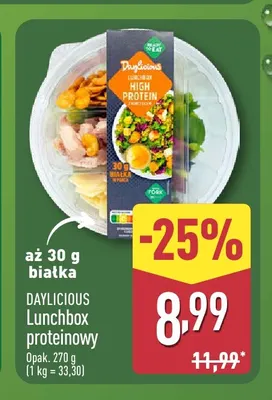 Lunchbox proteinowy Daylicious promocja w Aldi