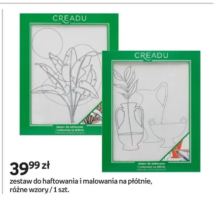 Zestaw do haftowania i malowania na płótnie, różne wzory promocja w Empik