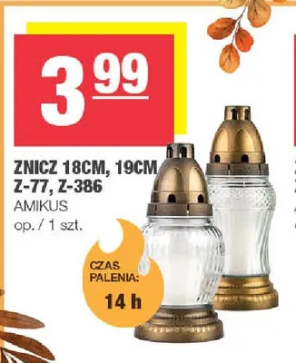 Znicz Amikus Z-386 19 cm promocja w SPAR