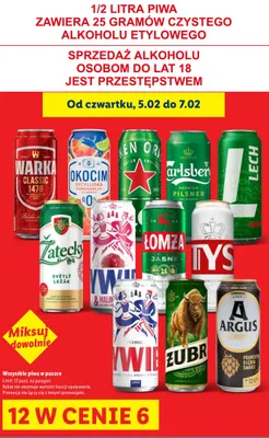 Piwo Carlsberg Premium Pilsner promocja w Lidl