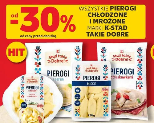 Pierogi chłodzone wszystkie rodzaje promocja w Kaufland