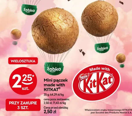 Mini pączek made with KitKat promocja w Żabka