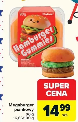 Megaburger piankowy promocja w Carrefour