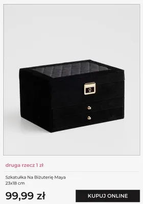 Szkatułka na biżuterię Maya 23x18 cm promocja w home&you