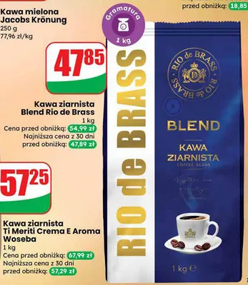 Kawa ziarnista Blend promocja w Dino