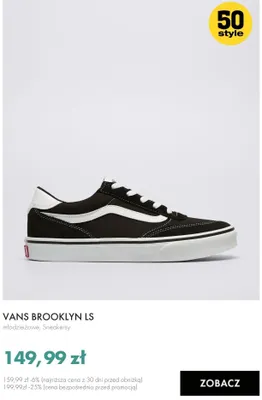Sneakersy młodzieżowe VANS BROOKLYN LS promocja w 50 style