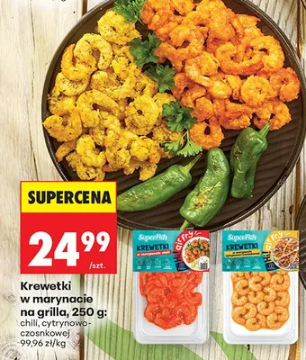 Krewetki w marynacie na grilla Super Fish chili promocja w Biedronka