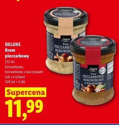 Krem pieczarkowy borowikowy Deluxe promocja w Lidl