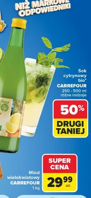 Sok cytrynowy bio Carrefour promocja w Carrefour