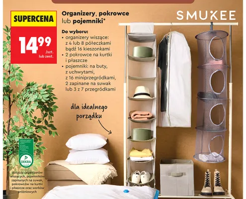 3 pojemniki z 7 przegródkami Smukee promocja w Biedronka