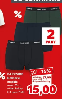 Bokserki męskie Parkside 2-pak promocja w Kaufland