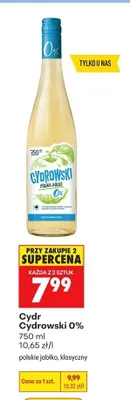Cydr Cydrowski 0% promocja w Biedronka