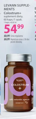 Suplement diety Colostrum+ Levann Supplements promocja w Hebe