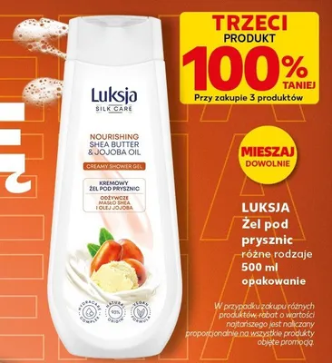 Żel pod prysznic Luksja Silk Care Nourishing promocja w Kaufland