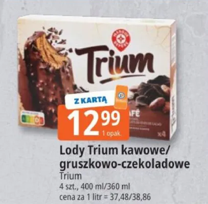 Lody Trium kawowe promocja w Leclerc
