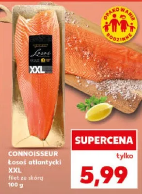 Łosoś atlantycki filet ze skórą świeży promocja w Kaufland