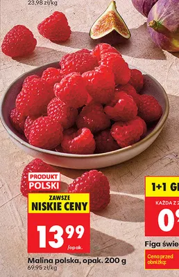 Maliny polskie promocja w Biedronka
