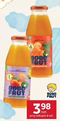 Sok Bobo Frut jabłko marchew promocja w Stokrotka