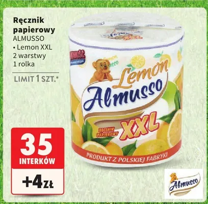 Ręcznik papierowy Lemon XXL 2 warstwy promocja w Intermarche