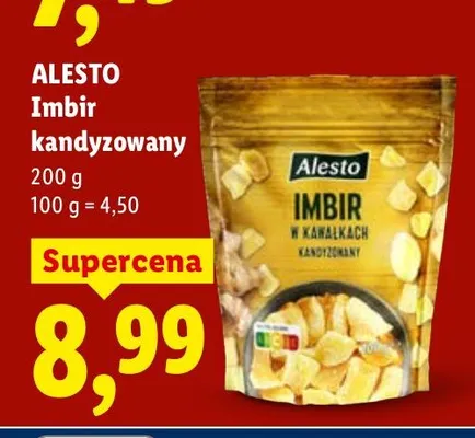 Imbir kandyzowany promocja w Lidl