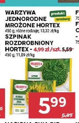 Szpinak rozdrobniony Hortex promocja w Stokrotka
