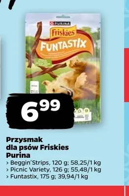 Przysmak dla psów Friskies Beggin'Strips promocja w Netto