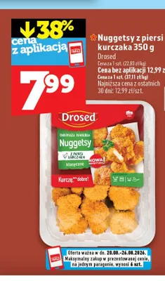 Nuggetsy z piersi kurczaka Drosed promocja w TOPAZ
