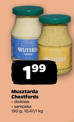 Musztarda Chestfords promocja w Netto