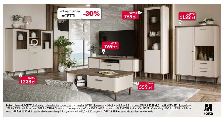 Witryna Lacetti 1W promocja w Salony Agata
