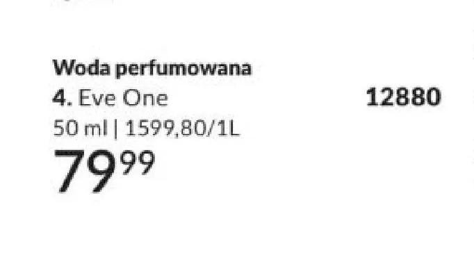 Woda perfumowana Avon Eve One promocja w AVON