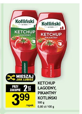 Ketchup pikantny Kotliński promocja w Gram Market