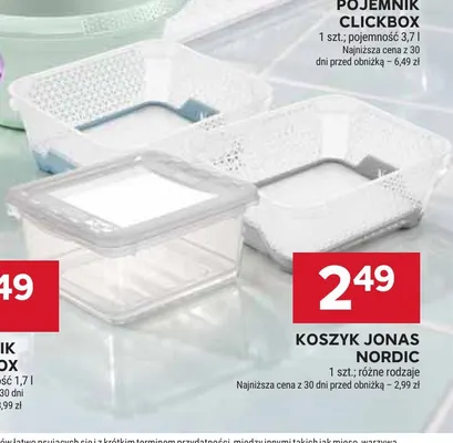 Koszyk Jonas Nordic promocja w Stokrotka