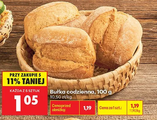 Bułka codzienna promocja w Biedronka