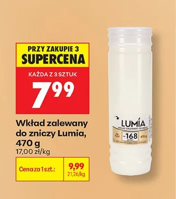 Wkład zalewany do zniczy Lumia promocja w Biedronka