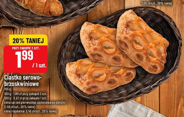 Ciastko serowo-brzoskwiniowe promocja w POLOmarket