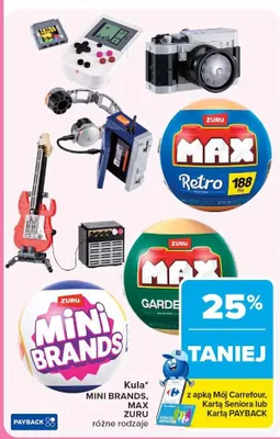 Kula Mini Brands, Max Zuru różne rodzaje promocja w Carrefour