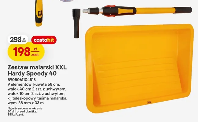 Zestaw malarski XXL Hardy Speedy 40 promocja w Castorama