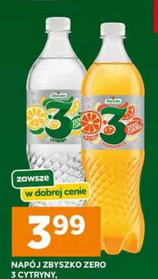 Napój Zbyszko Zero 3 Cytryny promocja w Stokrotka
