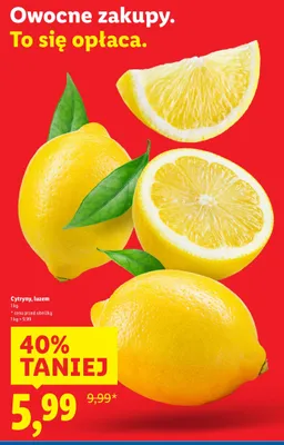 Cytryny luzem promocja w Lidl
