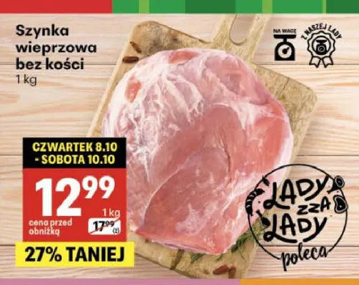 Szynka wieprzowa bez kości promocja w Delikatesy Centrum