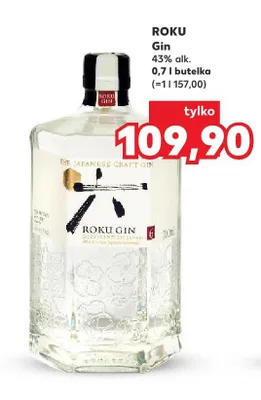 Gin Roku 43% promocja w Kaufland