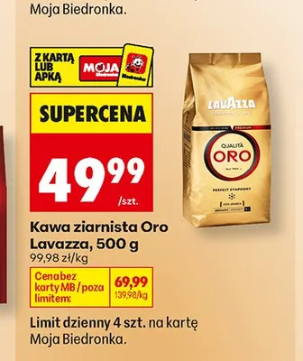Kawa ziarnista Lavazza Qualità Oro promocja w Biedronka