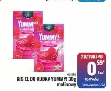 Kisiel do kubka Yummy! Kruger malinowy promocja w Tomi Markt