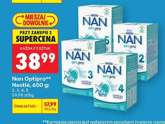 Mleko modyfikowane Nan Optipro 5 Nestlé promocja w Biedronka