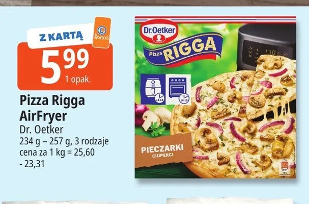 Pizza Rigga AirFryer Pieczarki Dr. Oetker promocja w Leclerc